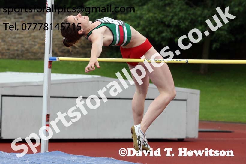 Womens heptathlon high jump, EAP International Cominted Events, Hexham. Photo: David T. Hewitson/Sports for All Pics